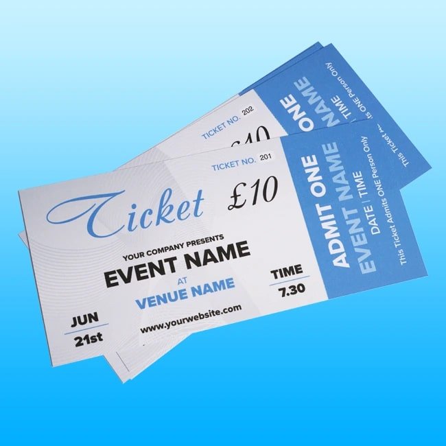 Tickets Printing Milton Keynes